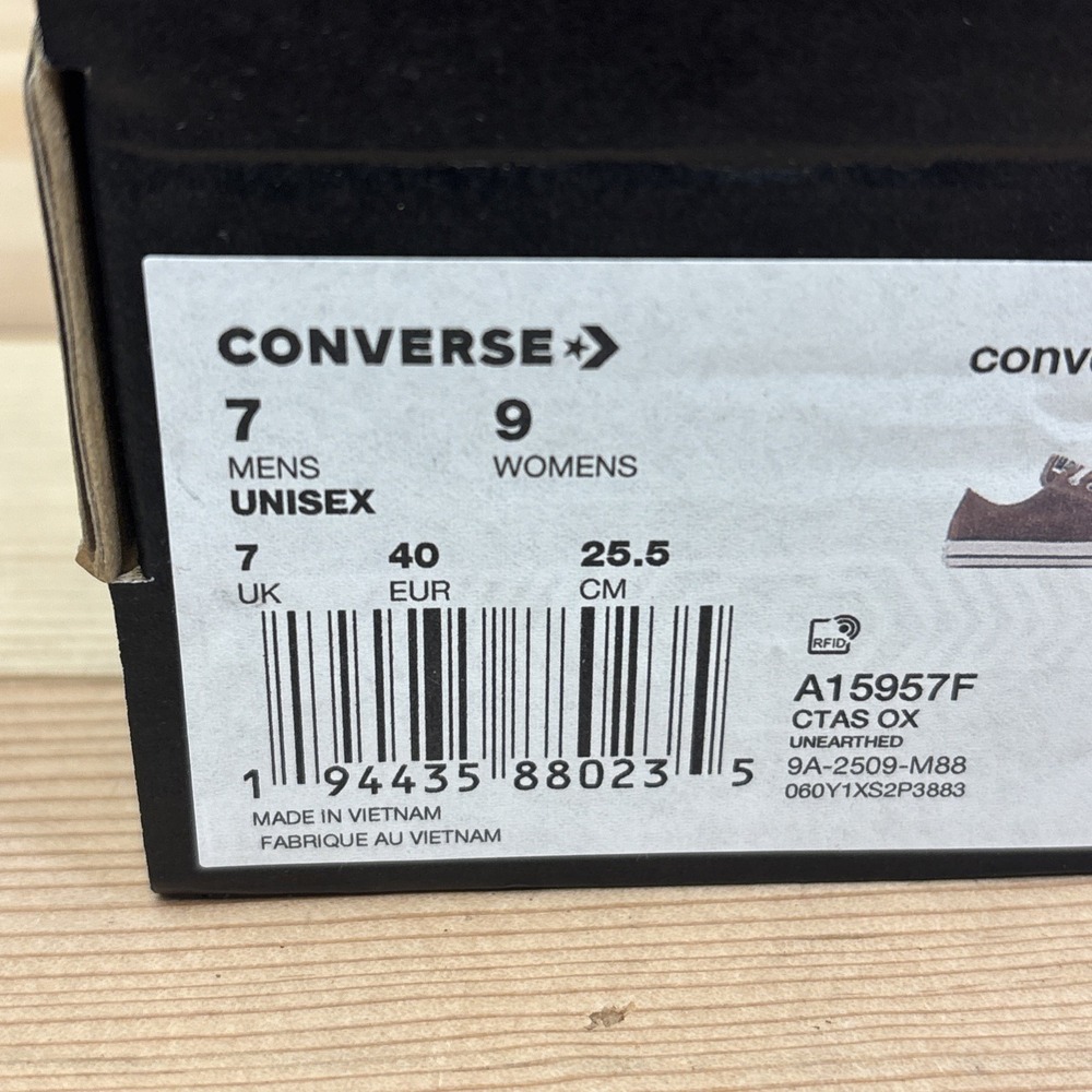 CONVERSE Chuck Taylor ALL STAR OX LOW UNEARTHED A15957F Men's Sz 7 Woman 9 - Picture 3 of 8